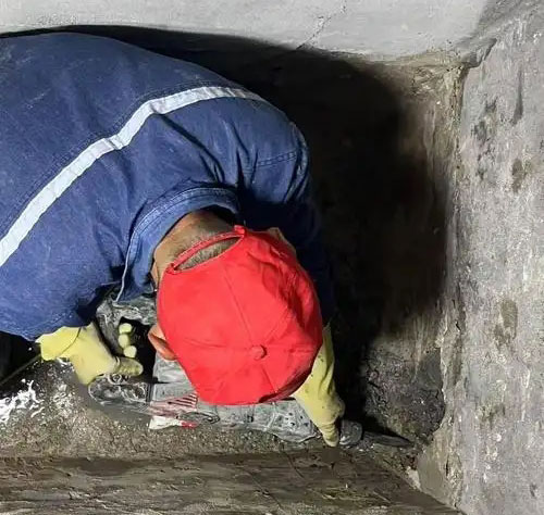 横林镇电缆沟堵漏